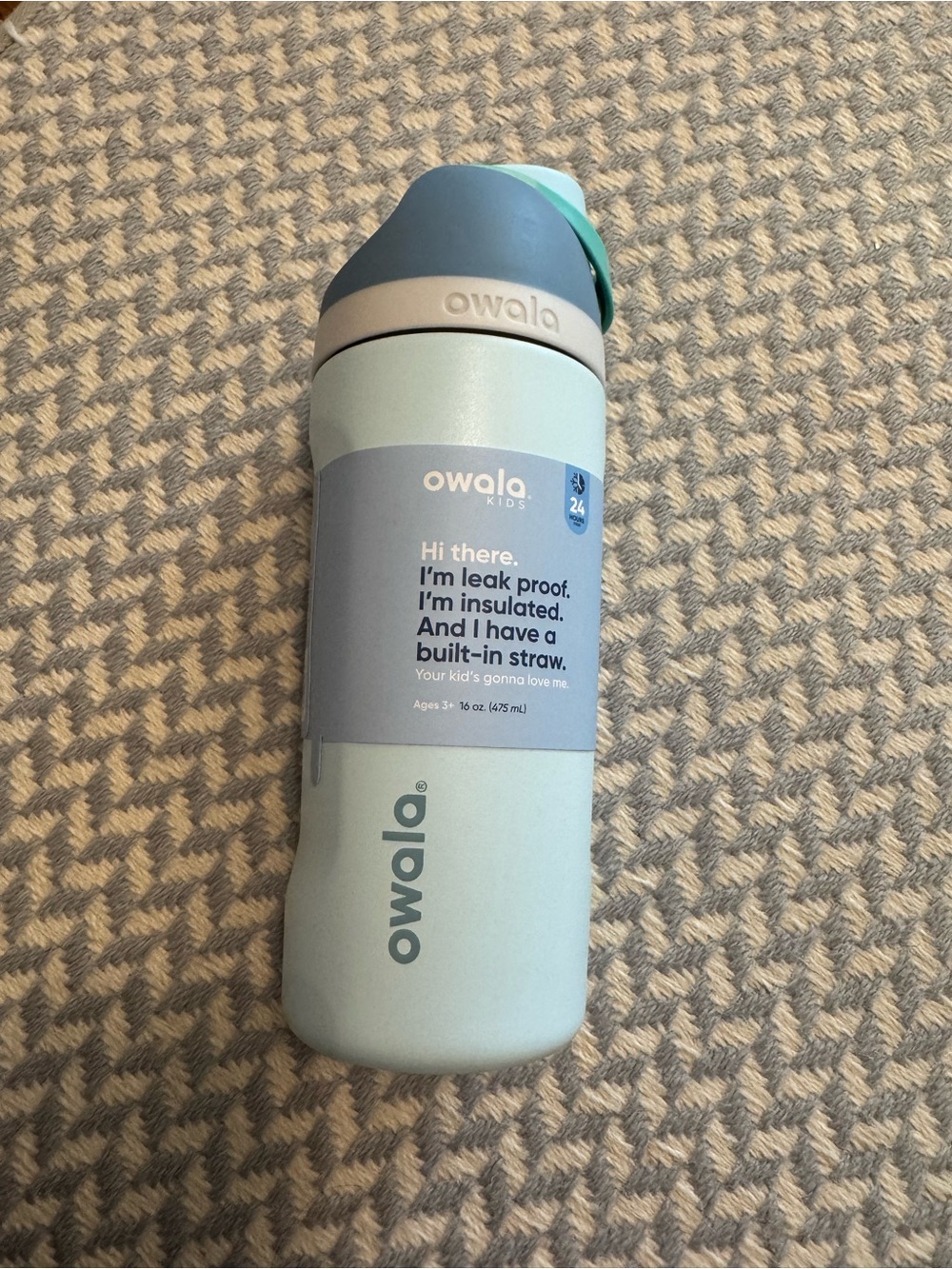 Owala Kids Insulated Straw Bottle (16oz)